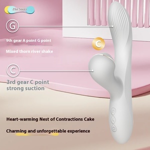 Kadın seks oyuncakları kablosuz masaj güçlü şok dilsiz emme vibratör ile 10 hızları USB güç kaynağı