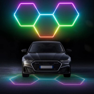 Telecomando design personalizzato Rgb Led esagonale luce 2024 nuova di alta qualità tubo Led luce Rgb a nido d'ape - Product Image 6