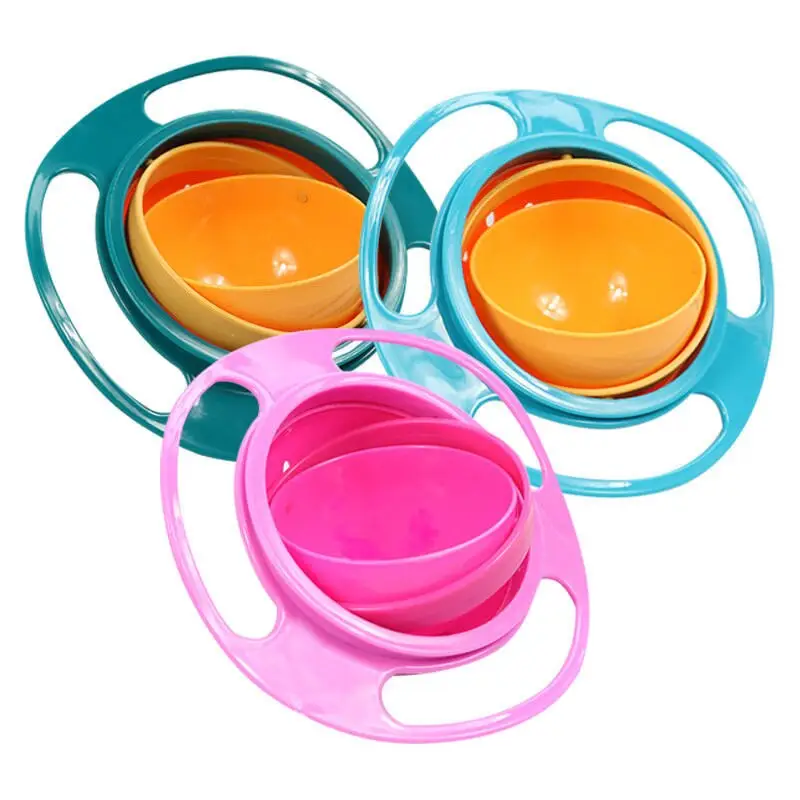 BPA Free confezione da 5 stoviglie per bambini ciotole in Silicone Set per l'alimentazione ciotola per piastra di aspirazione con forchetta per cucchiaio di legno