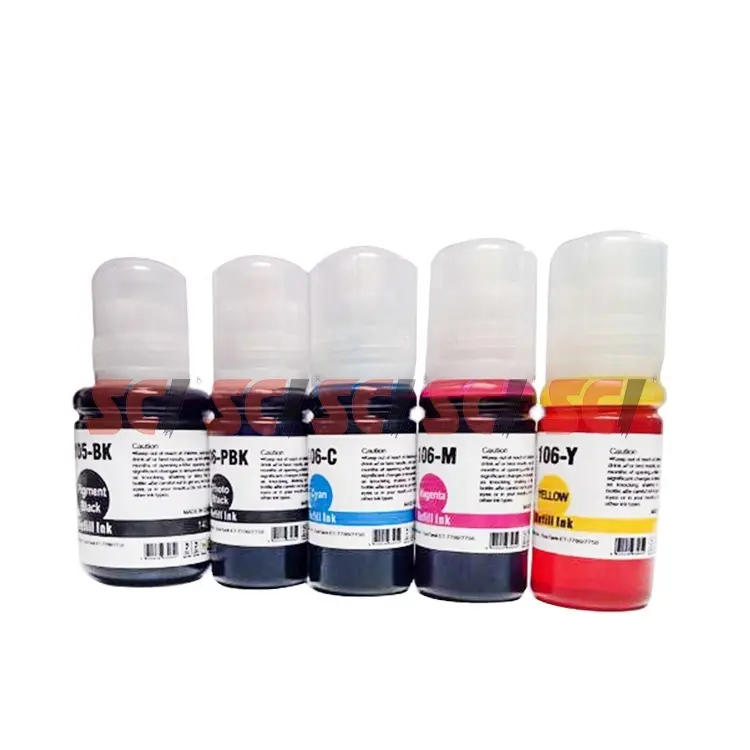 Supricolor 105 106 140 ml 70 ml encre pigmentée/encre à colorant kit de recharge compatible pour epson ecotank et-7700/ 7500