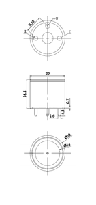 Präzisions gasmengen kontrolle Industrieller Sensor Stickstoffdioxid-Erkennung ME3-NO2 elektro chemischen Gassen sor modul - Product Image 2