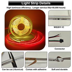 Regolatore di alimentazione elettrica di vendita calda che scorre striscia di luce della pannocchia RGBIC con Set da 5M - Product Image 4
