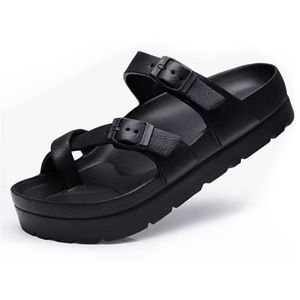 2025 New EVA Platform Sandals Women's Summer Slip-On <strong>Feeling</strong> Thick <strong>Bottom</strong> for Slippers with Soft <strong>Bottom</strong> for Foreign Trade - Product Image 1