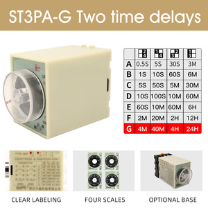 ST3PA-G relais Leistungs ausfall verzögerung relais Zeit verzögerung Einstellbares kleines Zeitrelais AC220V - Product Image 2