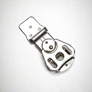 HM3205 Metal Butterfly Twist Latch Keeper con abrazadera de palanca de orificio de candado y gancho a presión para caja segura y cierre de caja - Product Image 3