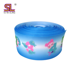 定制1英寸196色印花罗缎丝带3D印花缎面面料，带蝴蝶结图案，用于个性化礼品和包