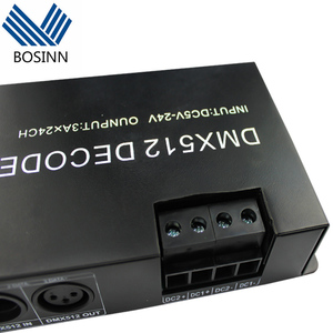 DMX 512 декодер цифровой дисплей драйвер затемнения 24CH RGBW светодиодный контроллер пульт дистанционного управления для ленты полосы света DC5V-24V канала
