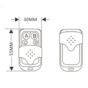 315/433MHz Universal Garage Door Copy <strong>Remote</strong> <strong>Control</strong> Copy <strong>Code</strong> <strong>2</strong>/4 <strong>Buttons</strong> for Garage Door Motor <strong>Remote</strong> Devices - Product Image 5