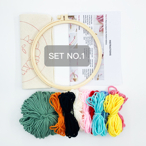 <span class=keywords><strong>Diy</strong></span> Leaf Latch Hook Kits Cho Trẻ Em Mới Bắt Đầu, Rug Hooking Thủ Công Đan Thêu <span class=keywords><strong>Kit</strong></span> Punch Needle Starter <span class=keywords><strong>Kit</strong></span> Với Punch - Product Image 3