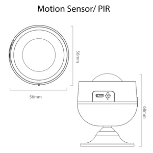 Tuya WiFiスマート人体モーションセンサーPIRモーション検出センサー温度 & 湿度 - Product Image 4