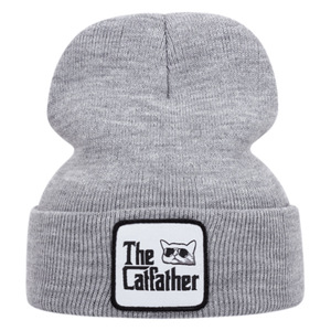 Autunno inverno Unisex 3D ricamo <span class=keywords><strong>Patch</strong></span> a maglia berretto aggressivo <span class=keywords><strong>Elvis</strong></span> fagiolo stile Hip-Hop cappello di lana acrilica per esterni - Product Image 3