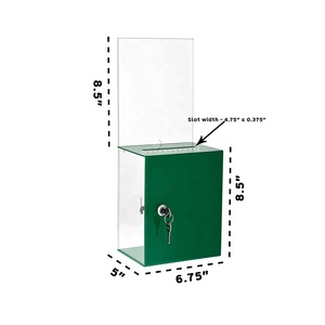 Hộp Gợi Ý Quyên Góp Từ Thiện Bằng Acrylic Trong Suốt Thiết Kế Tùy Chỉnh Phổ Biến - Product Image 3