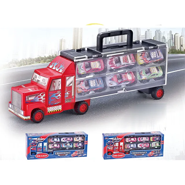 Children toys series die cast alloy metal truck diecast car toy 1:32 container truck toy model