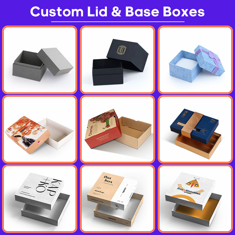 Caja con tapa y base