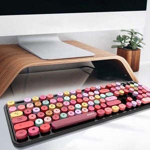 Teclado y ratón inalámbricos para oficina, juego de lápiz labial de color dulce, 2,4G - Product Image 5