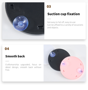 5X 10X放大镜口袋镜2吸盘便携式化妆品放大镜旅行化妆镜套装 - Product Image 3