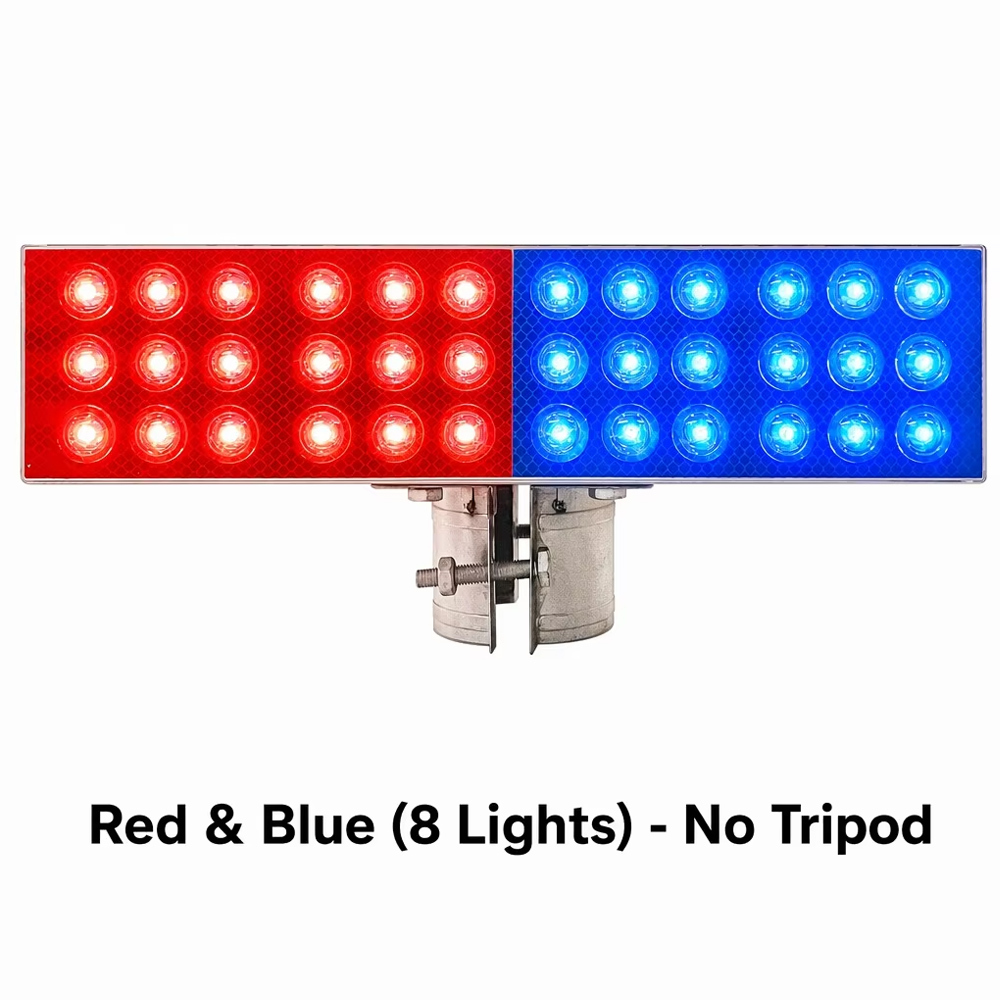 Rouge et bleu (8 lumières) – Pas de trépied