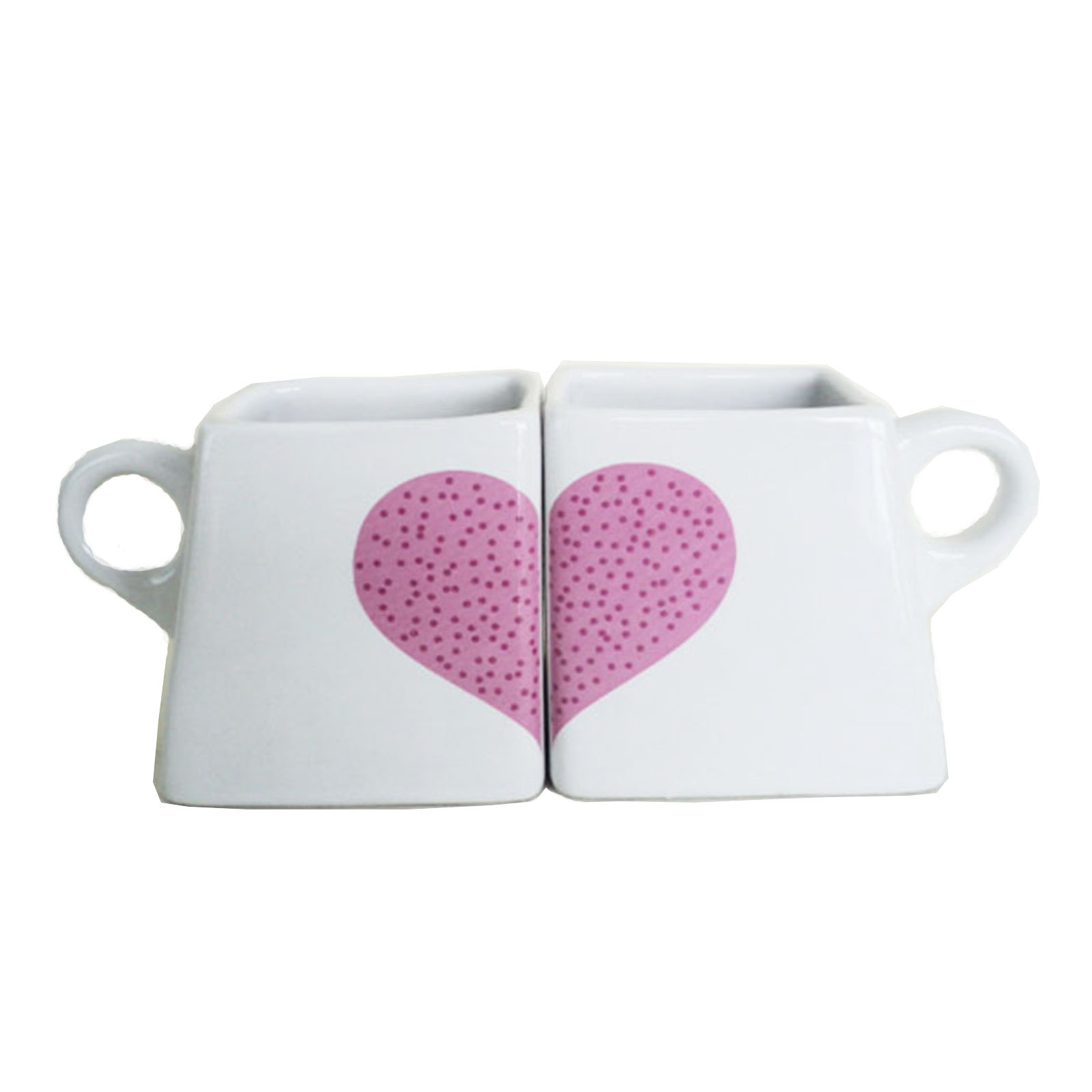 Pink Heart Cup White