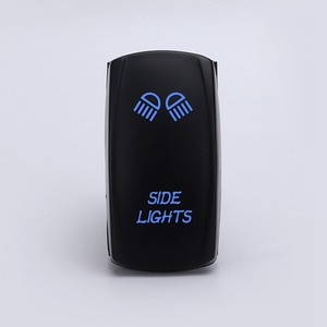 DC 12V <strong>20</strong> <strong>Amp</strong> Waterproof LED On/Off Boat Marine SPST 5 Pin Rocker <strong>Switch</strong> with Light (Blue) - Product Image 1