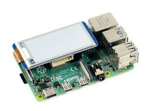 Waves hare 2,13-Zoll-E-Ink-Display HAT für alle Raspberry Pi und Jetson Nano 250x122 SPI Schwarz/Weiß-Farb unterstützung Partielle Aktualisierung - Product Image 4