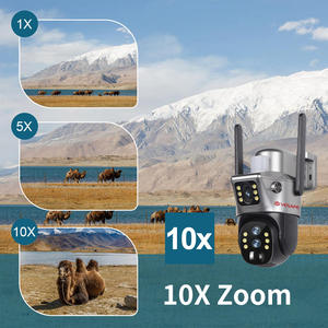 Vesafe Outdoor 4G <span class=keywords><strong>Cctv</strong></span> Schijnwerpers De Surveillance Ptz Draadloze Nachtzicht Drie Lens 12mp 6K Zonnepaneel Beveiligingscamera - Product Image 3