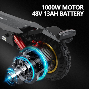 USA EU Warehouse OBARTER <span class=keywords><strong>X1</strong></span> Escooter 1000W48V折りたたみ式10インチオフロード電動スクーター大人用