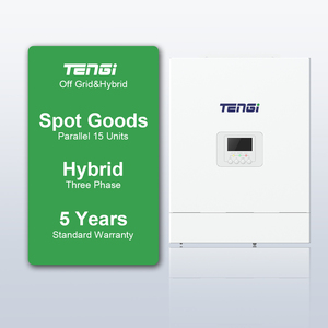 ชุดสถานีพลังงานจากแผงโซลาร์เซลล์แบบครบวงจร15KVA 10KW 10000วัตต์เพื่อ100KW ระบบพลังงานไฮบริดแบบกริดพร้อมแบตเตอรี่ติดผนัง - Product Image 2