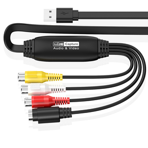 Captura en tiempo real NTSC/PAL USB2.0 1080p Tarjeta de captura de audio y video Rca a Usb 1M Cable para grabación de TV Box DV - Product Image 1