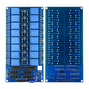 16-Kanal-Relaisabschirmungsmodul DC 5V 12V mit Optokoppler LM2576 Mikrocontroller-Schnitts telle leistung für Arduino DIY Kit
