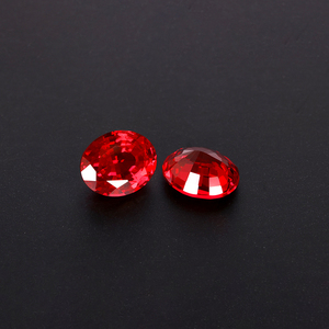 AGL sertifikalı güvercin kan kırmızı yakut 5A yüksek kaliteli sentetik gevşek yakut değerli taşlar 0.5ct 1ct 1.5ct 2ct Oval Lab yetiştirilen yakut - Product Image 2