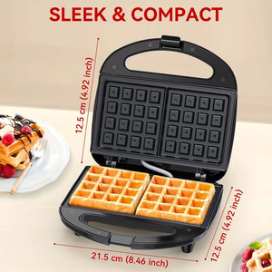 750W 110v 220V电动华夫饼机铁三明治机泡蛋蛋糕烤箱早餐华夫饼机 - Product Image 5