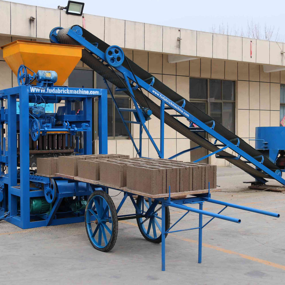 Semi Automatic Conrete Stone Interlocking Block Brick Making Machine