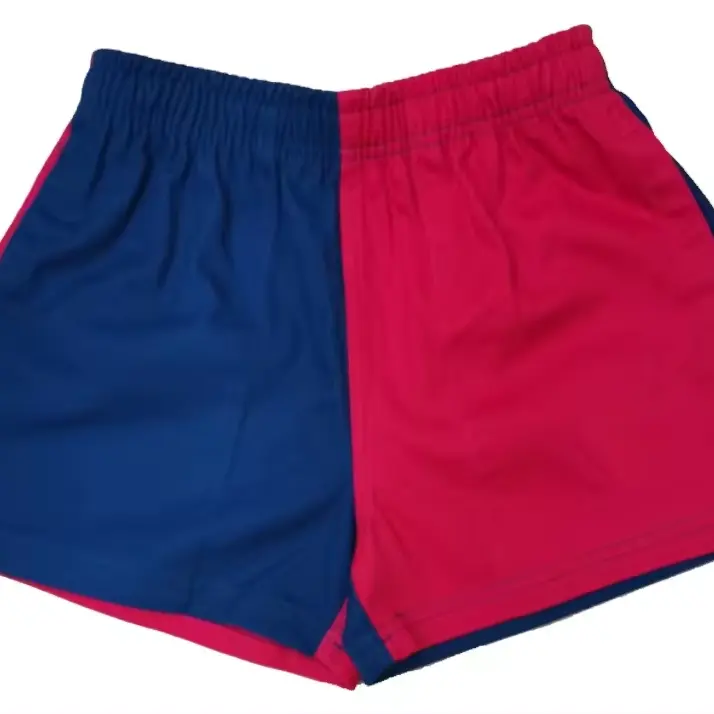 Vente en gros de shorts de rugby 100% coton de haute qualité avec logo brodé sur mesure shorts de rugby décontractés avec poches profondes