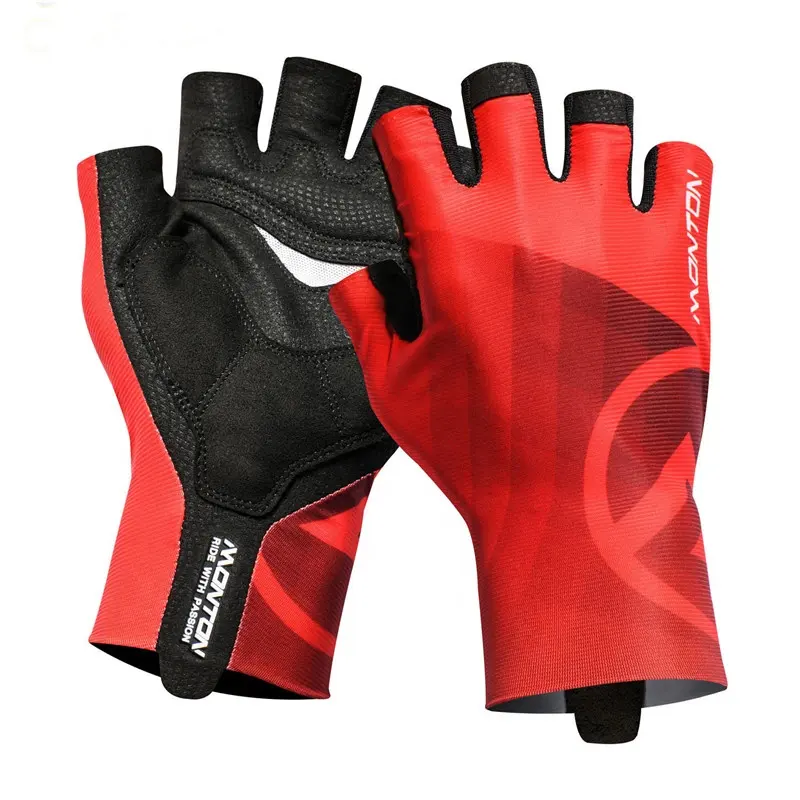 Monton TT Sports-guantes de ciclismo personalizados, medio dedo, para ciclismo de carretera