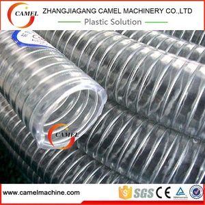 Yumuşak PVC Spiral çelik tel güçlendirilmiş hortum ekstrüzyon üretim hattı/PVC tel hortum yapma makinesi - Product Image 6
