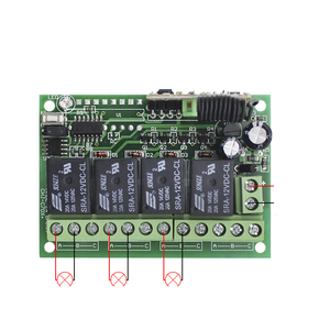 Telecomando Rf di fabbrica trasmettitore 433 MHZ 12 v24v interruttore di controllo remoto modulo ricevitore relè 4CH apriporta per Garage - Product Image 6