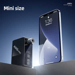 Máy bơm mini cầm tay CYCLAMI AM6 Pro 130PSI không dây, sạc lại được, máy nén khí hai van, loại C, dùng cho xe đạp, xe máy, xe đạp điện, thể thao - Product Image 6