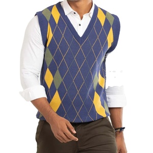 Direct Factory Best Quality <strong>Custom</strong> Design Men's Sleeveless Sweater Fashionable <strong>Computer</strong> Knitted from Direct Factory - Product Image 1