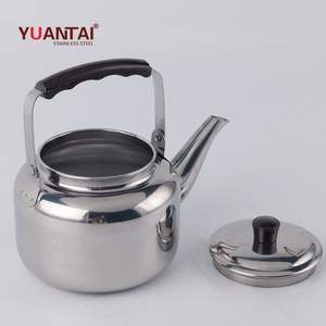 热销OEM/ODM不锈钢鼓形鹅颈茶咖啡水壶teteras de vidrio