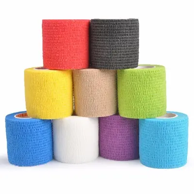 Athletic Wrap Tape Selbst klebende elastische Bandage Elasto plast Sports chutz Knie Finger Knöchel Palm Schulter