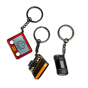 DIYキーホルダーアクセサリー用バックルキーリングカスタムキーリング真ちゅう製メタルキーホルダーロゴ付き - Product Image 1