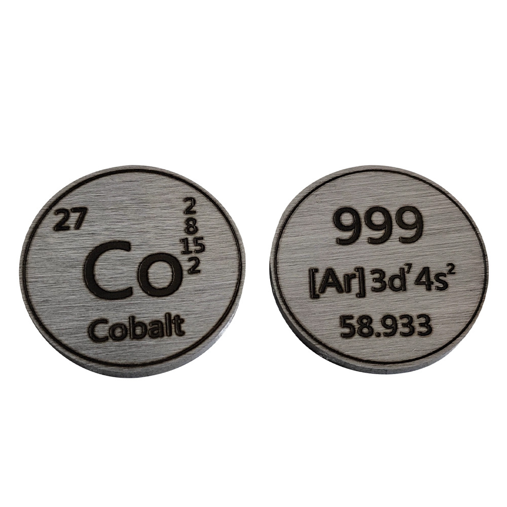Pièce de cobalt d'un pouce