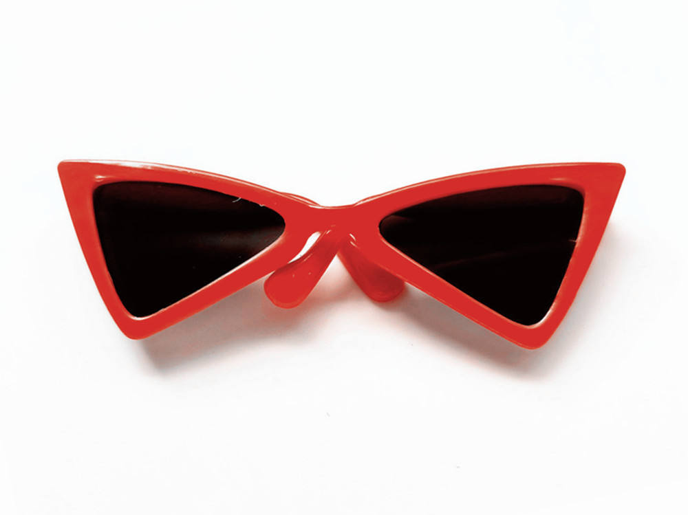 Red frame black - width 8.5cm