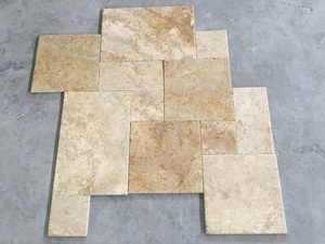 Đá Cẩm Thạch Trắng Tự Nhiên Tumbled Antique Beige Travertine Đá Hoa Văn Pháp Lát Gạch Cho Sân Và Sàn - Product Image 6