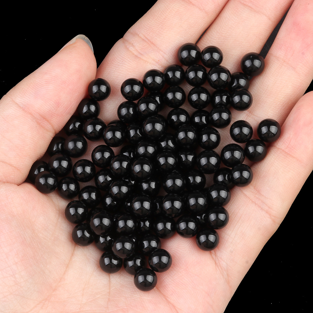 6mm obsidian (no hole single)