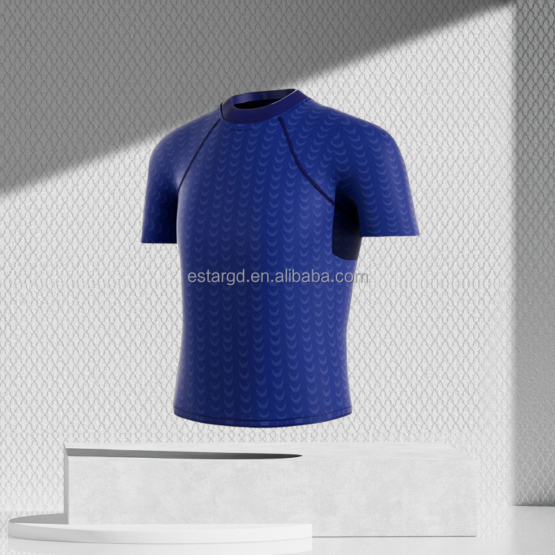 Navy blue shark top