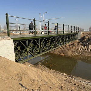 Diseño profesional más vendido Construcción rápida Truss Bailey Bridge Estructura de acero Truss Bailey Bridge - Product Image 5