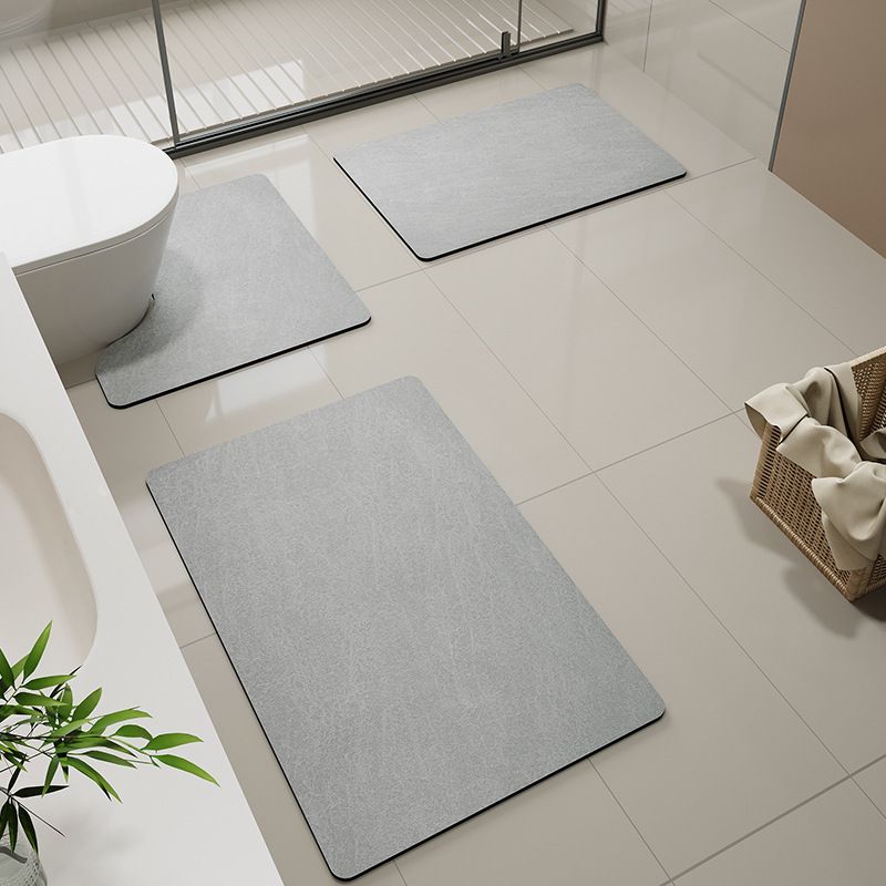 Housse de siège de toilette en velours coloré - Gris minimaliste