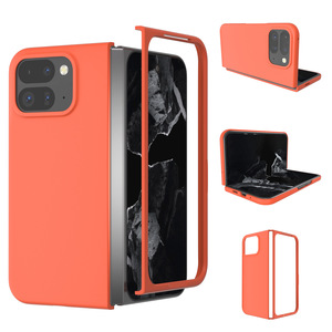 เคสโทรศัพท์มือถือ PC แบบแข็งสีด้านแท้ป้องกันเต็มรูปแบบสำหรับ Google Pixel 9 10 Pro พับได้ - Product Image 1