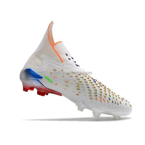 Yeni futbol ayakkabıları profesyonel eğitim yüksek kalite Predator ucube + futbol kramponları FG futbol Sneakers açık futbol Cleats